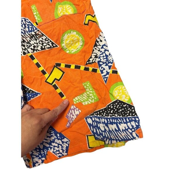 Vtg California Shores Cotton Shorts Bright Colors Medium Jams 80s 90s AC Slater - Picture 10 of 13